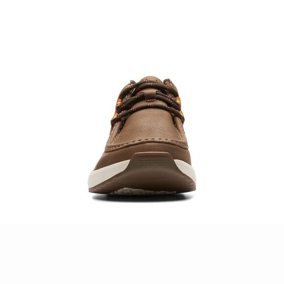 NWT Clarks Men's Wellman Moc Oxford, Cola Leather, 11 - Picture 2 of 7